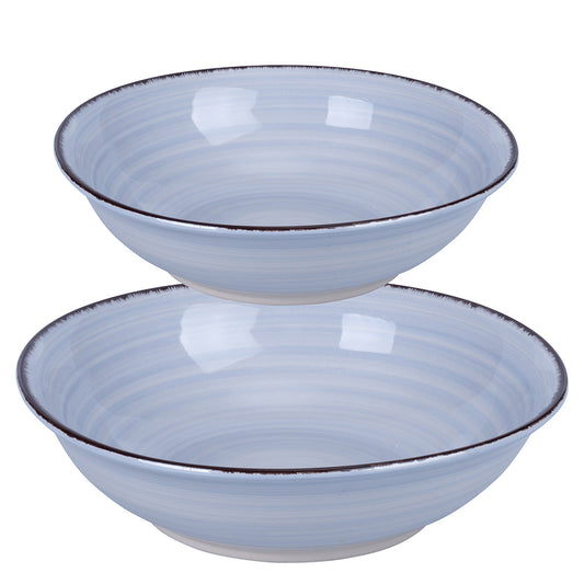 4 TONES SET 2 INDIGO SALAD BOWLS - 5920531