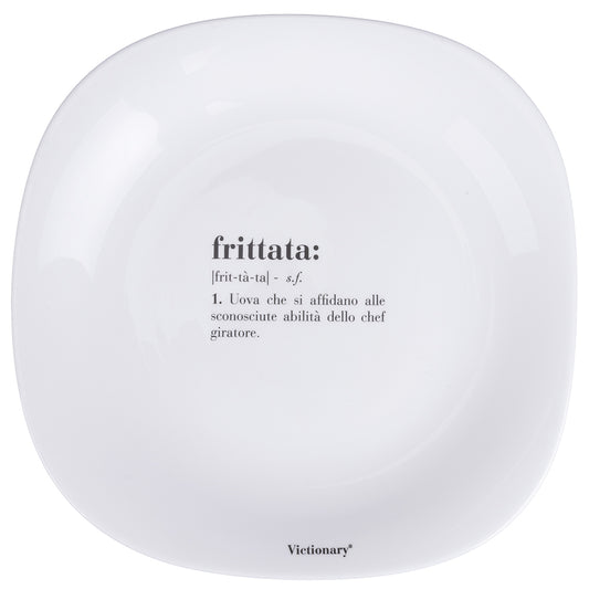 VICTIONARY SQUARED DINNER PLATE OPA D28CM OMELETTE - 5920676