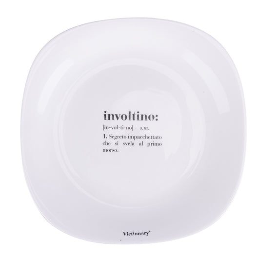 VICTIONARY SQUARED DINNER PLATE OPAL. D28 INVOLTIN - 5920677