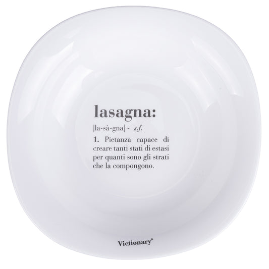 VICTIONARYSQUARED SOUP PLATE D23CM LASAGNA - 5920683