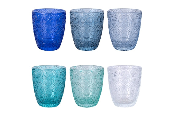 Granada ocean Set 6 water glasses of glass 300 ml ocean 5920874