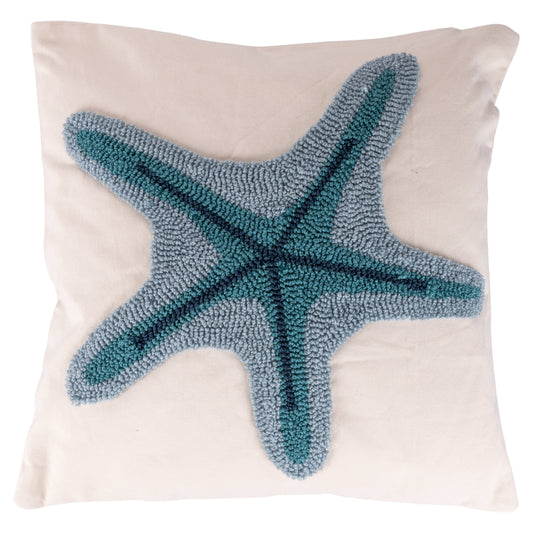 BLUE STARFISH UPHOLSTERED CUSHION - 5920907