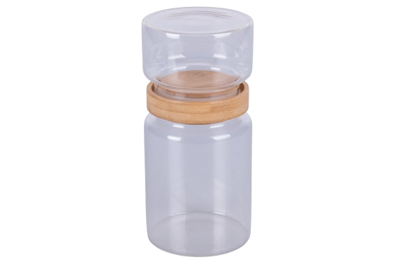 HIGH BOROSILICATED GLASS JARS / BAMBOO LID - 5921299