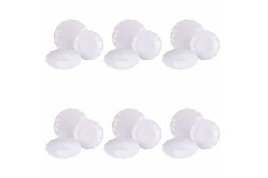DINNER SET 18 PCS OPAL / SCALLOPED A - 5921323