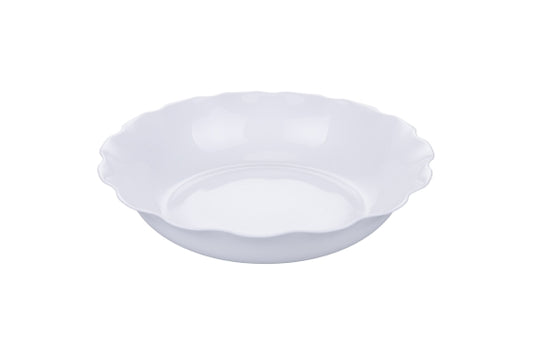 SALAD BOWL 10 CM OPALINE GLASS/SCALOPPED - 5921438