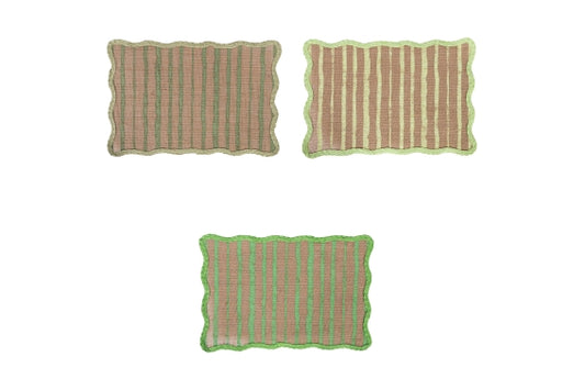 WAVY GREENERY 3 ASS PLACEMAT - 5921775