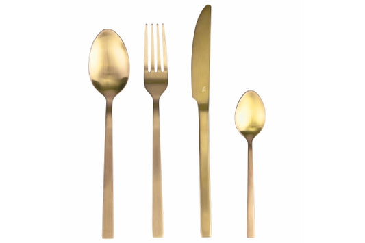 LEXINGTON SET 24PCS MATT GOLD CUTLERY - 5921805
