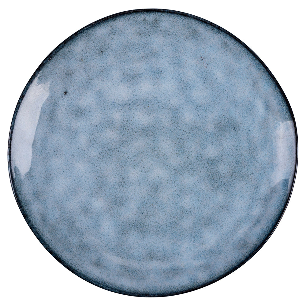 THE MARKET FRUIT PLATE   BLUE WITH BLACK BORDER - 5922136