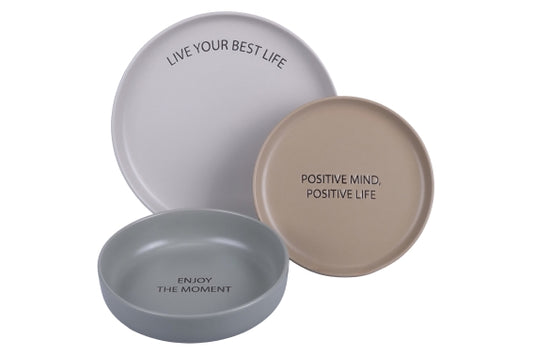 MOTIVATION SET 3PCS DINNER SET - 5922223