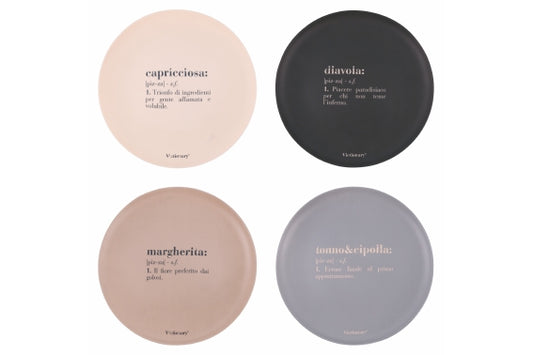 VICTIONARY PIZZA PLATE 33 CM 4 ASS - 5922285