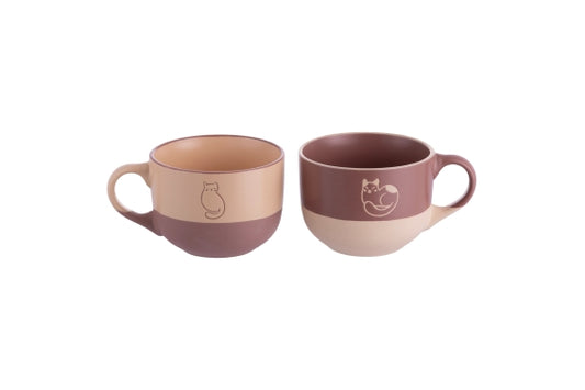 MOCHA MIAO SET OF 2 JUMBO MUGS 490 ML - 5922606
