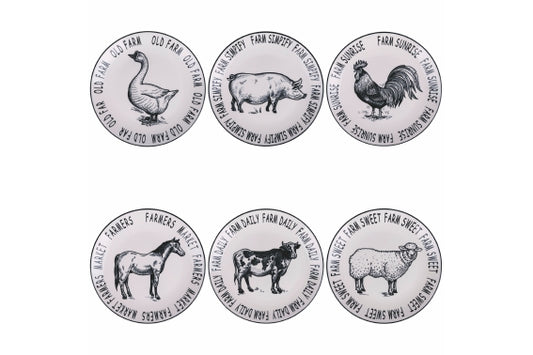 FARM DINNER PLATE 6 ASS - 5922893