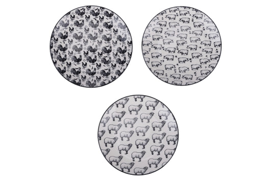 FARM FRUIT PLATE 3 ASS PATTERN - 5922895