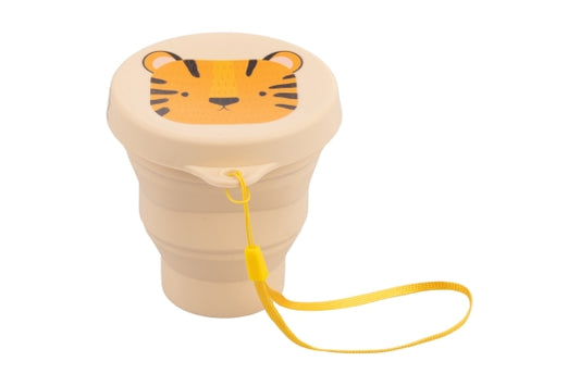 LES PETITES VDE SILICONE TUMBLER FOLD. TIGER - 5923155