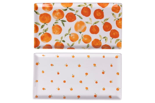 MORE AMOR RECT.PLATE 2 ASS 31.5X16.5CM ORANGE - 5923281