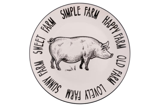 FARM DINNER PLATE PIG - 5923354