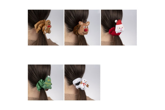 XMAS SCRUNCHIE 5 ASS - 5923606