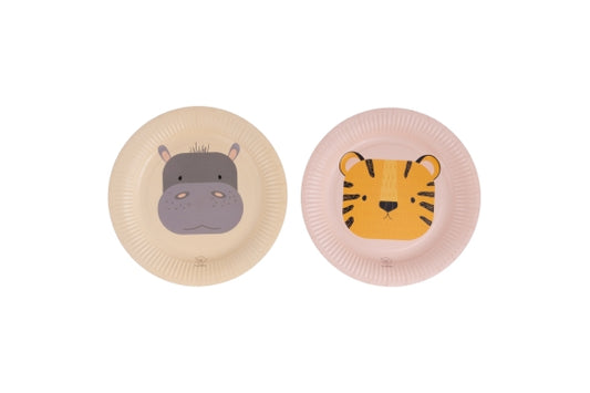 LES PETITES VDE SET 15 PAPER PLATES RANDOM DECORATION D23 CM - 5923671