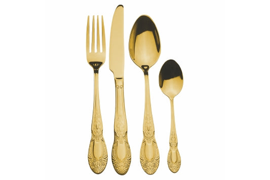 WONDERLAND CUTLERY SET 24PCS POLISHED GOLD 18/10 - 5923695