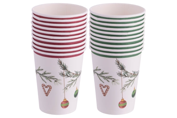 RAMETTO SET 18 PAPER CUPS 250ML 2 ASS - 5923843