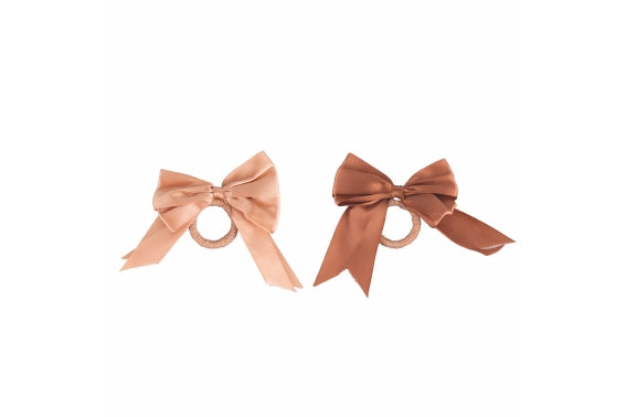 XMAS FIOCCHI NAPKIN RING BOW CHOCO 2 ASS - 5923966
