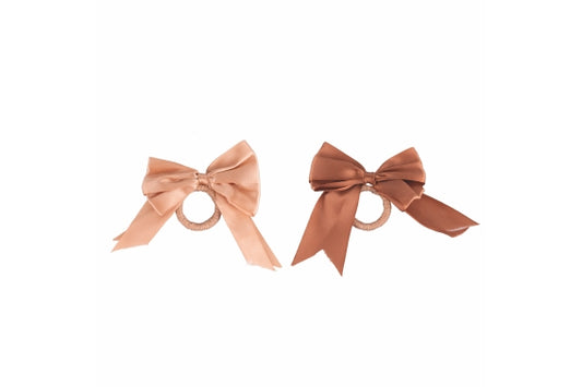 XMAS FIOCCHI NAPKIN RING BOW CHOCO 2 ASS - 5923966