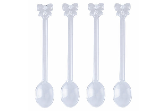 XMAS FIOCCHI SET 4 TEASPOONS CLEAR COLOR - 5924024