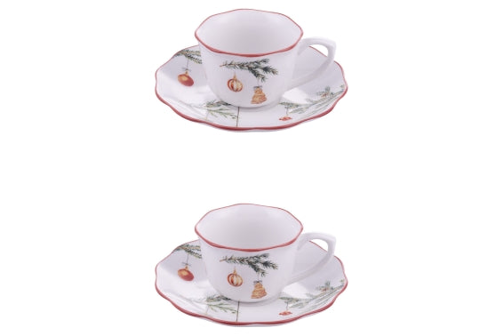 RAMETTO SET 2 COFFEE CUPS WITH SAUCER - 5924147