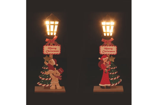 XMAS STREET LAMP MERRY XMAS 2 ASS H 45 CM - 5924565