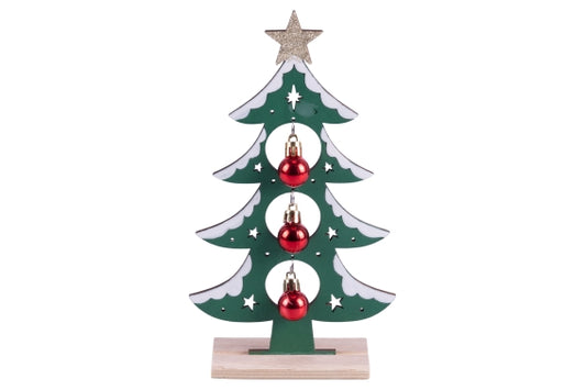 NATALE CHIC TREE WOOD H 22.5 CM - 5924575