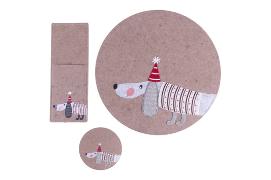 NATALOTTO SET 3 PCS DACHSHUND TABLE A - 5924588