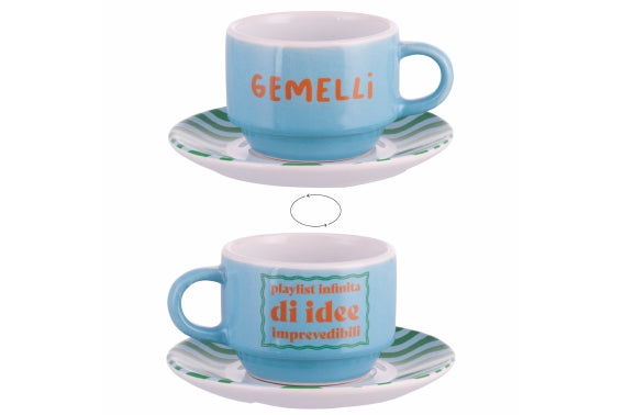 MORE AMOR GEMELLI CUP SET 100ML W/ SAUCER - 5924640