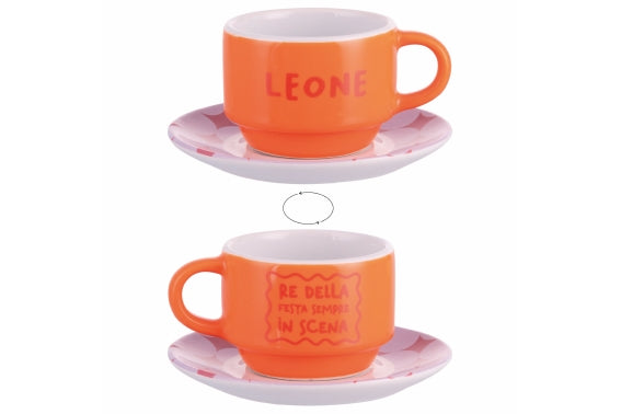 MORE AMOR LEONE CUP SET 100ML W/ SAUCER - 5924642