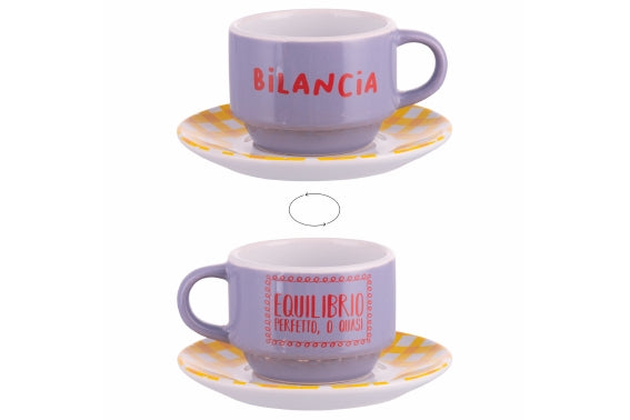 MORE AMOR BILANCIA CUP SET 100ML W/ SAUCER - 5924644