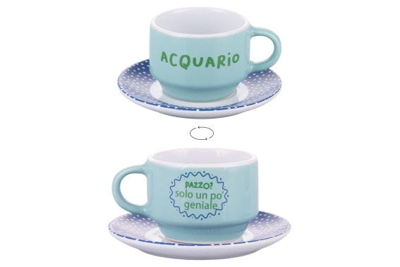 MORE AMOR ACQUARIO CUP 100ML W/ SAUCER - 5924648