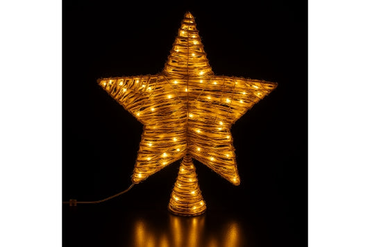 XMAS STAR TREE TOPPER 30 LED 30X35CM - 5924851