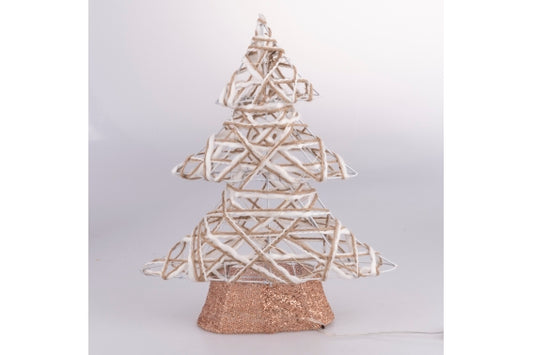 XMAS IRON CHRISTMAS TREE 35X40CM W/20LED - 5924853
