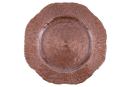 CHOCOLATE GLASS UNDERPLATE 33CM - 5924960