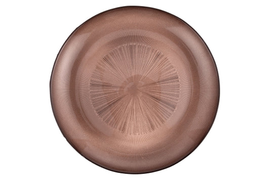 33CM GLASS UNDERPLATE CHOCO - 5923964