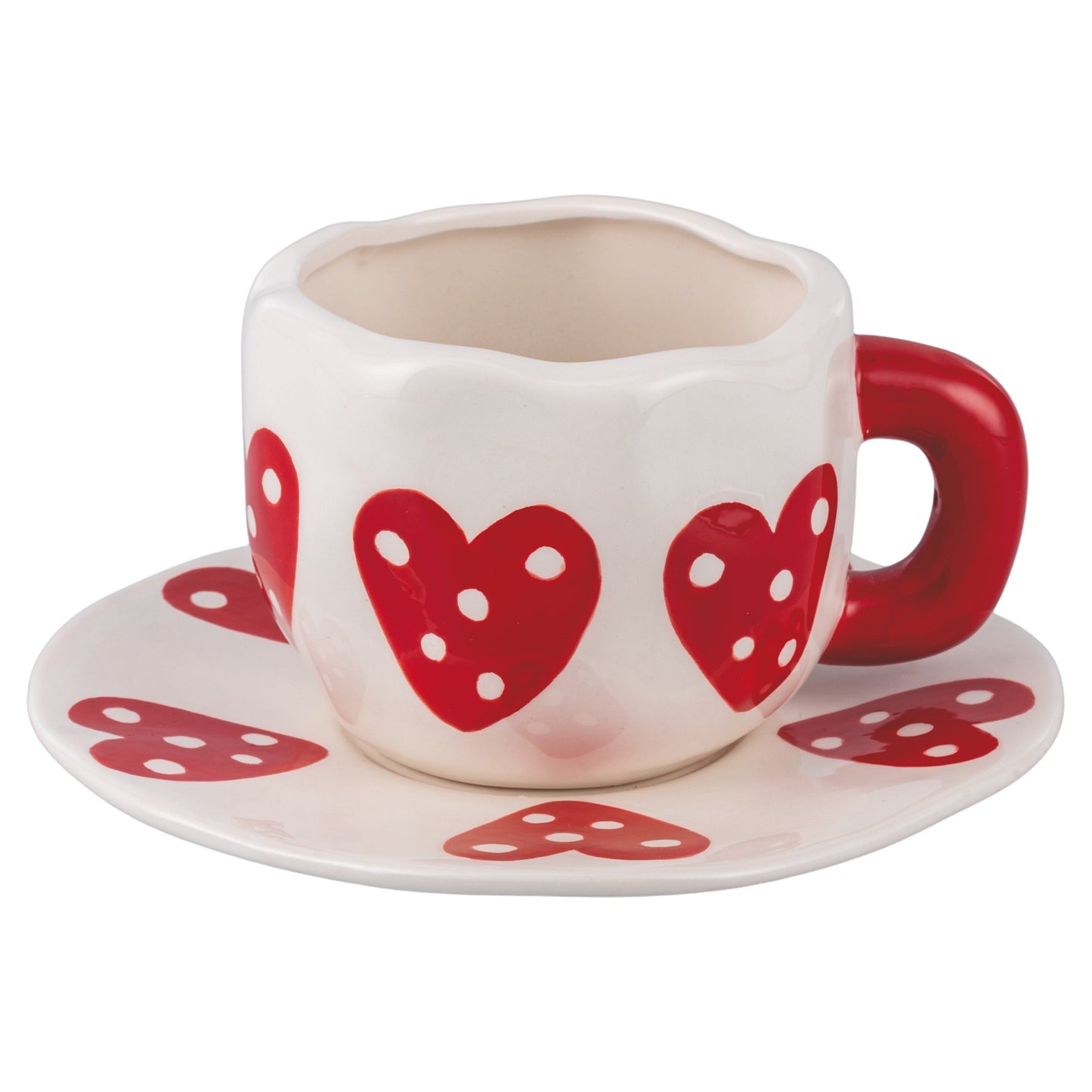 CUORICINI SET 2 CUPS+2 SAUCERS+COFFEE CREAMER - 5925226