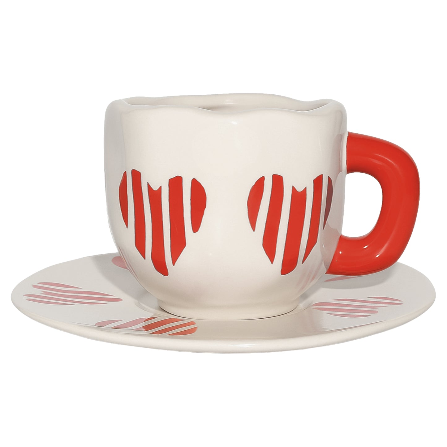 CUORICINI SET 2 CUPS+2 SAUCERS+COFFEE CREAMER - 5925226