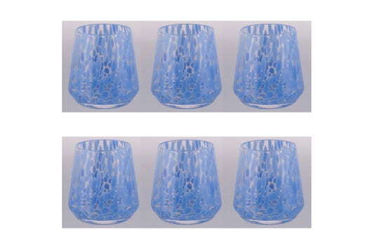 CANDY SET 6 TURQUOISE WATER GLASSES 410ML - 5925328