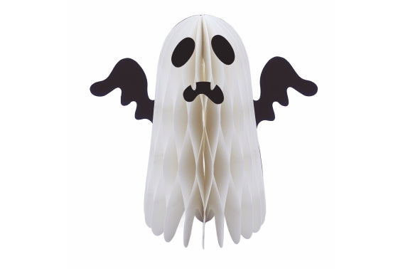 HALLOWEEN DECOR.PAPER 19CM GHOST/VELCRO - 5925338