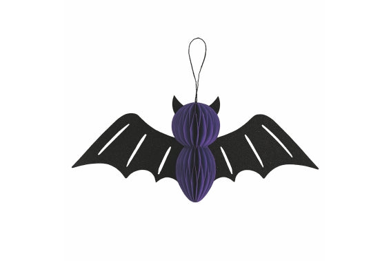 HALLOWEEN DECOR.PAPER 11CM BAT/VELCRO - 5925344