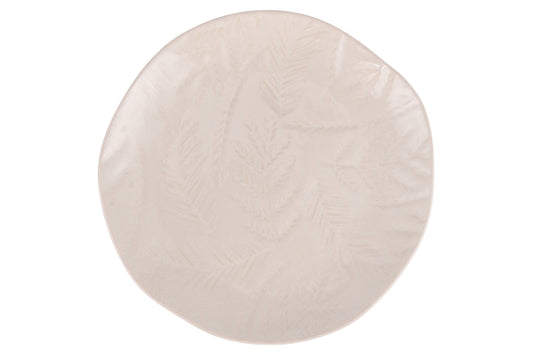 WHITE XMAS FRUIT PLATE 20CM - 5925574