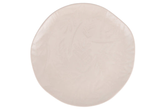 WHITE XMAS DINNER PLATE 27CM - 5925576