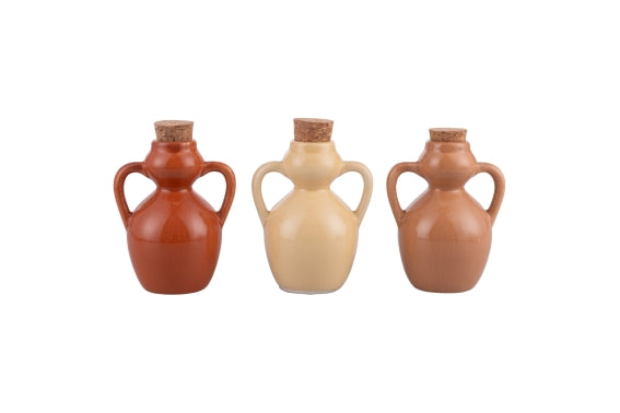 CHOCOLATE OIL CRUET AMPHORA 107ML 3ASS 2HANDLES - 5915621