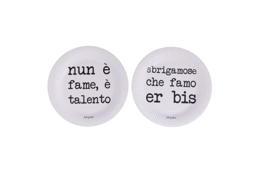 SPQERE SET 15 PAPER PLATES RANDOM DECORATION D.23 CM - 5925891