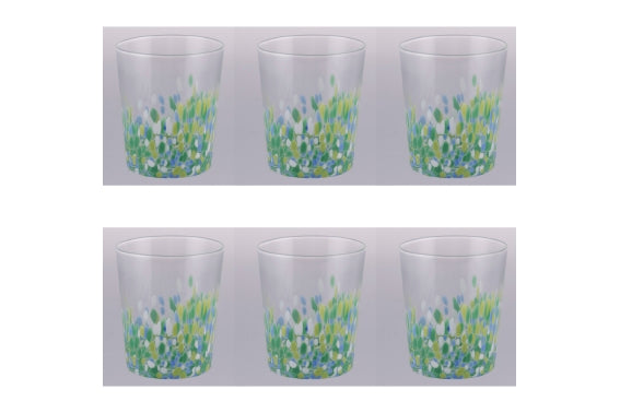 CANDY OCEAN SET 6 WATER GLASSES 370ML - 5925969