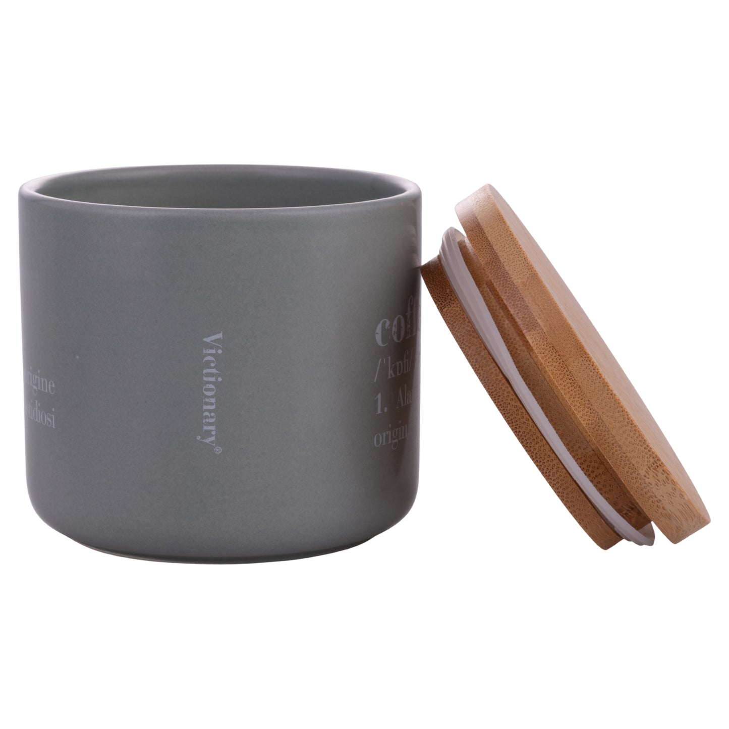 VICTIONARY SET 3 PCS SALT COFFEE SUGAR FACES JAR - 5926052